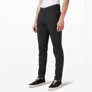 Lululemon Commission Pant Slim Fit Technical Ventlight Mesh Fabric Black Size 31